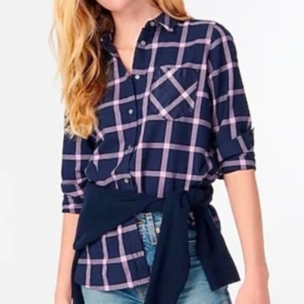 EUC J. Crew Classic-fit flannel shirt Size 8